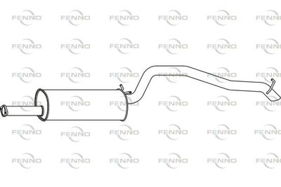  P23112 FENNO Глушитель выхлопных газов конечный