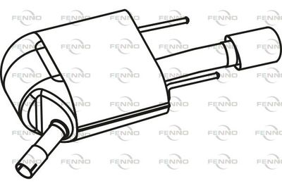  P43048 FENNO Глушитель выхлопных газов конечный