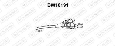  BW10191 VENEPORTE Предглушитель выхлопных газов