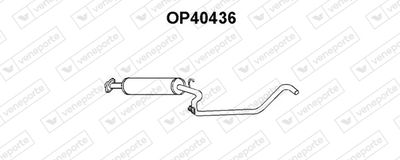  OP40436 VENEPORTE Предглушитель выхлопных газов