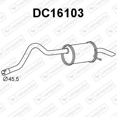  DC16103 VENEPORTE Глушитель выхлопных газов конечный