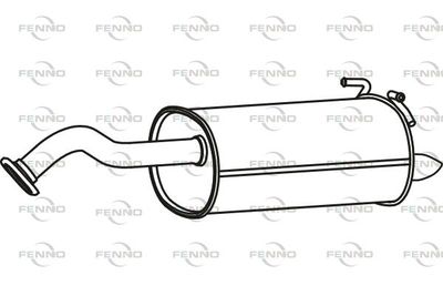  P27055 FENNO Глушитель выхлопных газов конечный