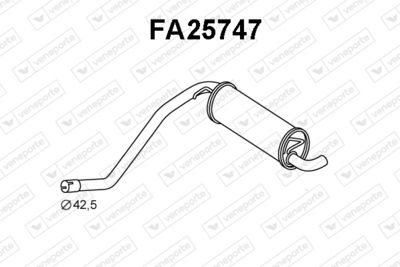  FA25747 VENEPORTE Глушитель выхлопных газов конечный