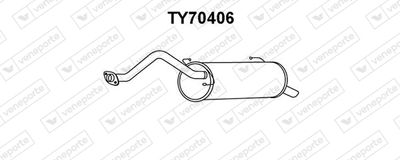  TY70406 VENEPORTE Глушитель выхлопных газов конечный