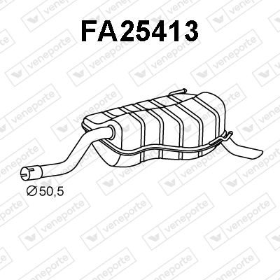  FA25413 VENEPORTE Глушитель выхлопных газов конечный