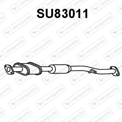  SU83011 VENEPORTE Средний глушитель выхлопных газов