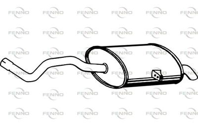  P5101 FENNO Глушитель выхлопных газов конечный