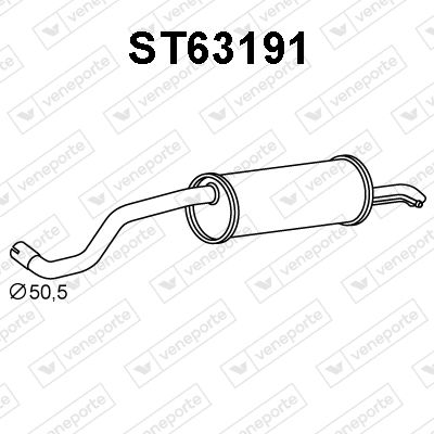  ST63191 VENEPORTE Глушитель выхлопных газов конечный