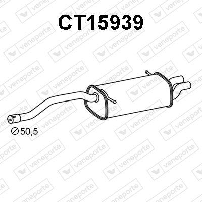  CT15939 VENEPORTE Глушитель выхлопных газов конечный