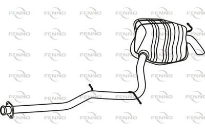  P3787 FENNO Глушитель выхлопных газов конечный