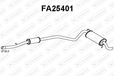  FA25401 VENEPORTE Глушитель выхлопных газов конечный