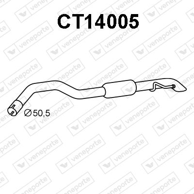  CT14005 VENEPORTE Глушитель выхлопных газов конечный