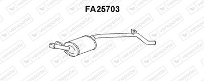  FA25703 VENEPORTE Глушитель выхлопных газов конечный