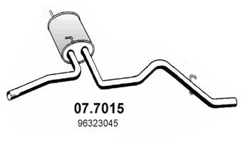  077015 ASSO Глушитель выхлопных газов конечный