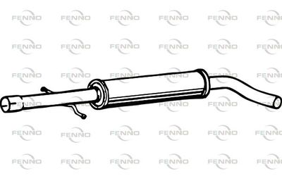  P5724 FENNO Средний глушитель выхлопных газов