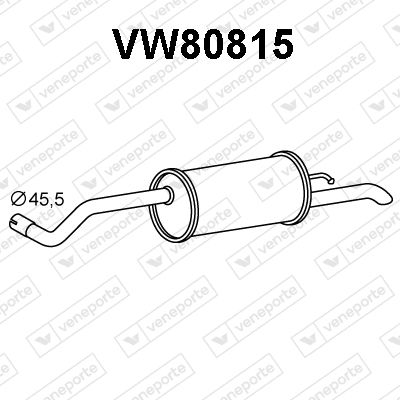  VW80815 VENEPORTE Глушитель выхлопных газов конечный