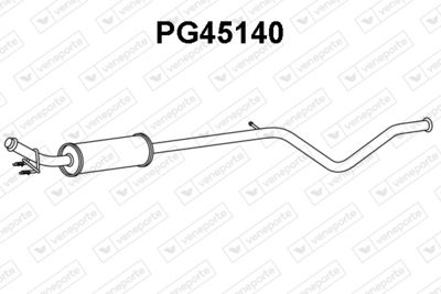  PG45140 VENEPORTE Предглушитель выхлопных газов