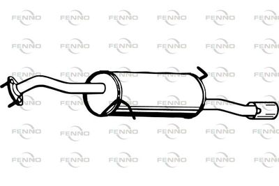  P3525 FENNO Глушитель выхлопных газов конечный
