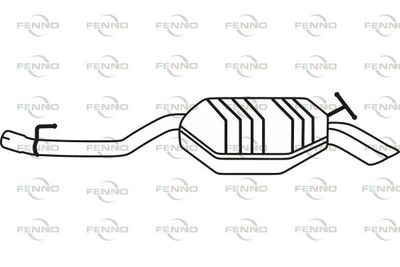  P36010 FENNO Глушитель выхлопных газов конечный