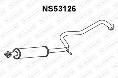  NS53126 VENEPORTE Средний глушитель выхлопных газов