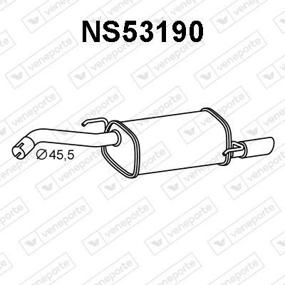  NS53190 VENEPORTE Глушитель выхлопных газов конечный