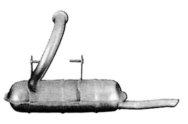  301500 IMASAF Глушитель выхлопных газов конечный