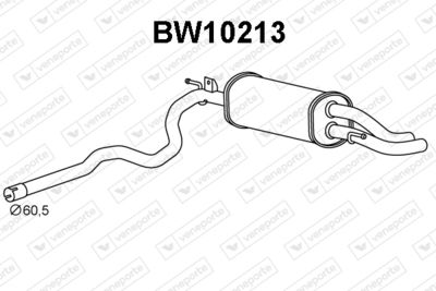  BW10213 VENEPORTE Глушитель выхлопных газов конечный