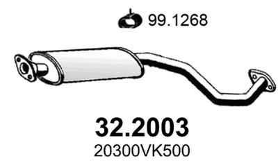  322003 ASSO Предглушитель выхлопных газов