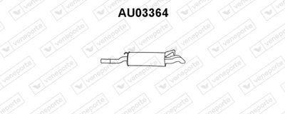  AU03364 VENEPORTE Глушитель выхлопных газов конечный