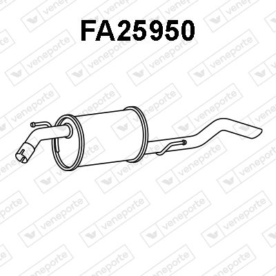  FA25950 VENEPORTE Глушитель выхлопных газов конечный