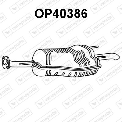  OP40386 VENEPORTE Глушитель выхлопных газов конечный