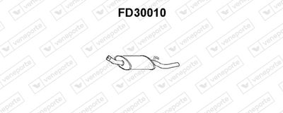  FD30010 VENEPORTE Глушитель выхлопных газов конечный