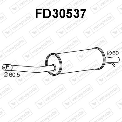  FD30537 VENEPORTE Глушитель выхлопных газов конечный