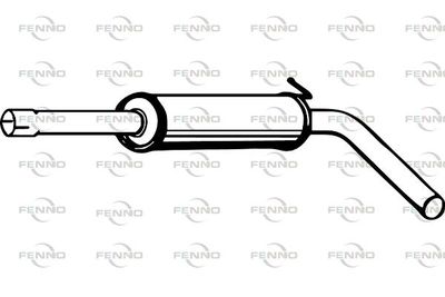  P5735 FENNO Средний глушитель выхлопных газов