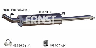  033107 ERNST Глушитель выхлопных газов конечный