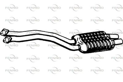  P1456 FENNO Предглушитель выхлопных газов