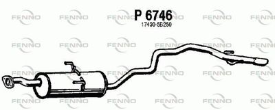  P6746 FENNO Глушитель выхлопных газов конечный