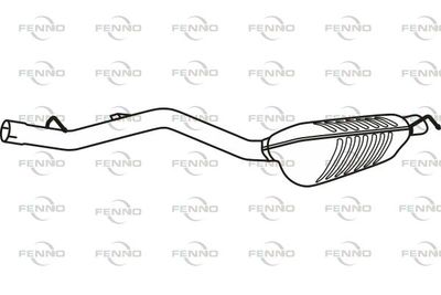  P36088 FENNO Глушитель выхлопных газов конечный