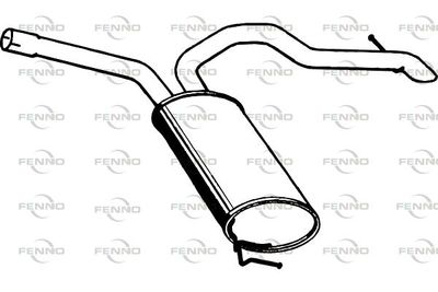  P5137 FENNO Глушитель выхлопных газов конечный