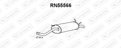  RN55566 VENEPORTE Глушитель выхлопных газов конечный