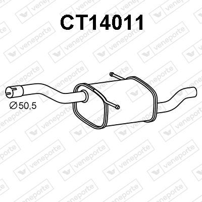  CT14011 VENEPORTE Глушитель выхлопных газов конечный