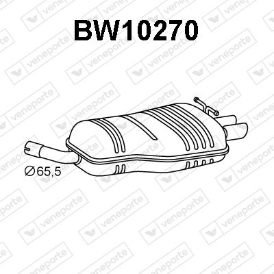  BW10270 VENEPORTE Глушитель выхлопных газов конечный