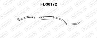  FD30172 VENEPORTE Средний глушитель выхлопных газов