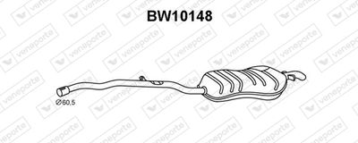  BW10148 VENEPORTE Глушитель выхлопных газов конечный