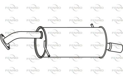  P34003 FENNO Глушитель выхлопных газов конечный