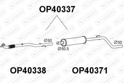  OP40337 VENEPORTE Предглушитель выхлопных газов