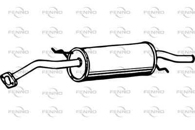  P3553 FENNO Глушитель выхлопных газов конечный