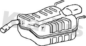  210931 KLARIUS Глушитель выхлопных газов конечный