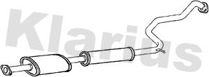  270588 KLARIUS Средний глушитель выхлопных газов