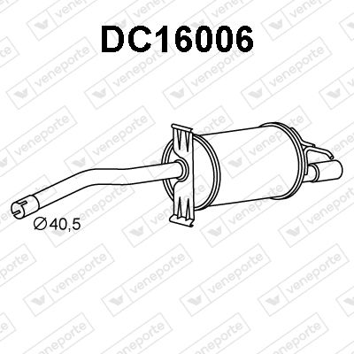  DC16006 VENEPORTE Глушитель выхлопных газов конечный